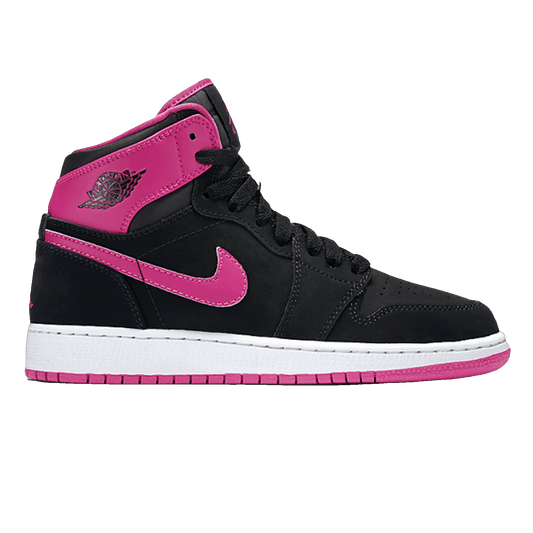 Nike Air Jordan 1 Retro High Black Vivid Pink (GS)