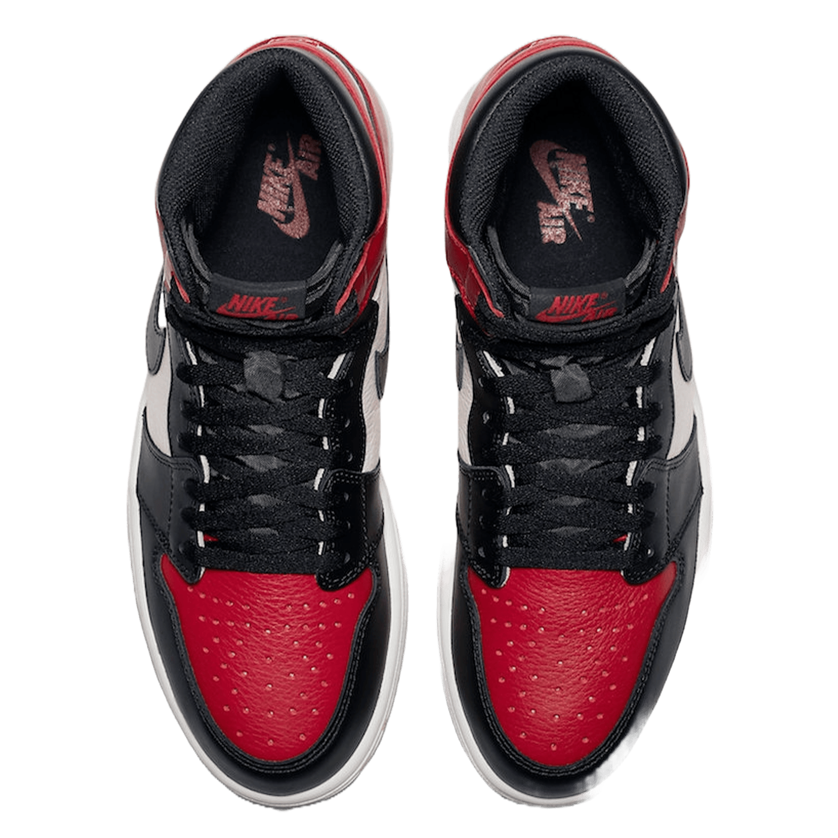 Nike Air Jordan 1 Retro High Bred Toe Oben
