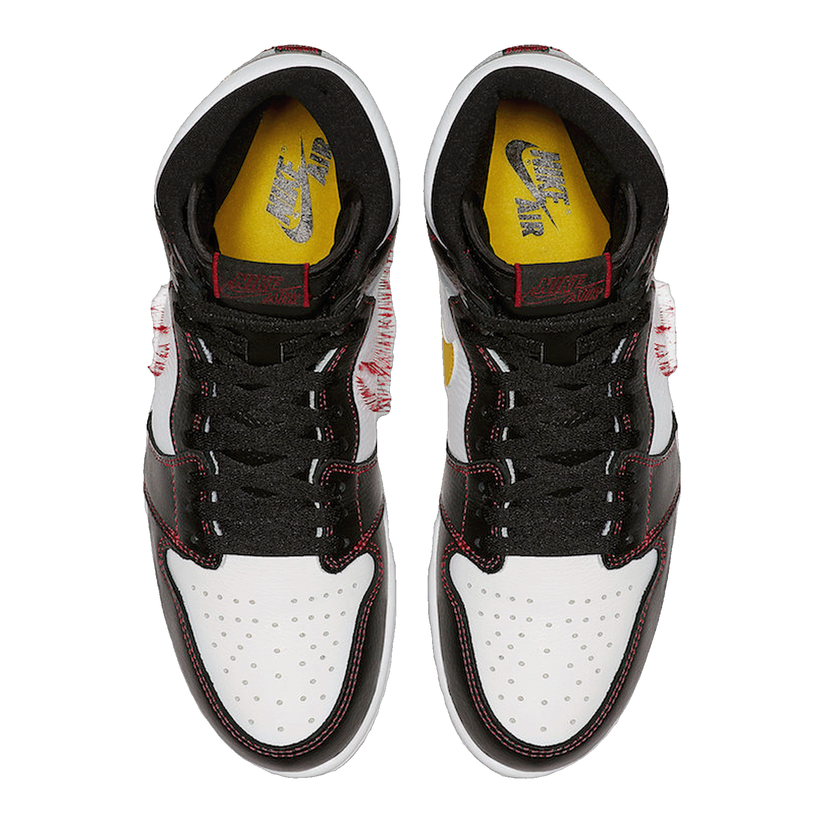 Nike Air Jordan 1 Retro High Defiant White Black Gym Red Oben