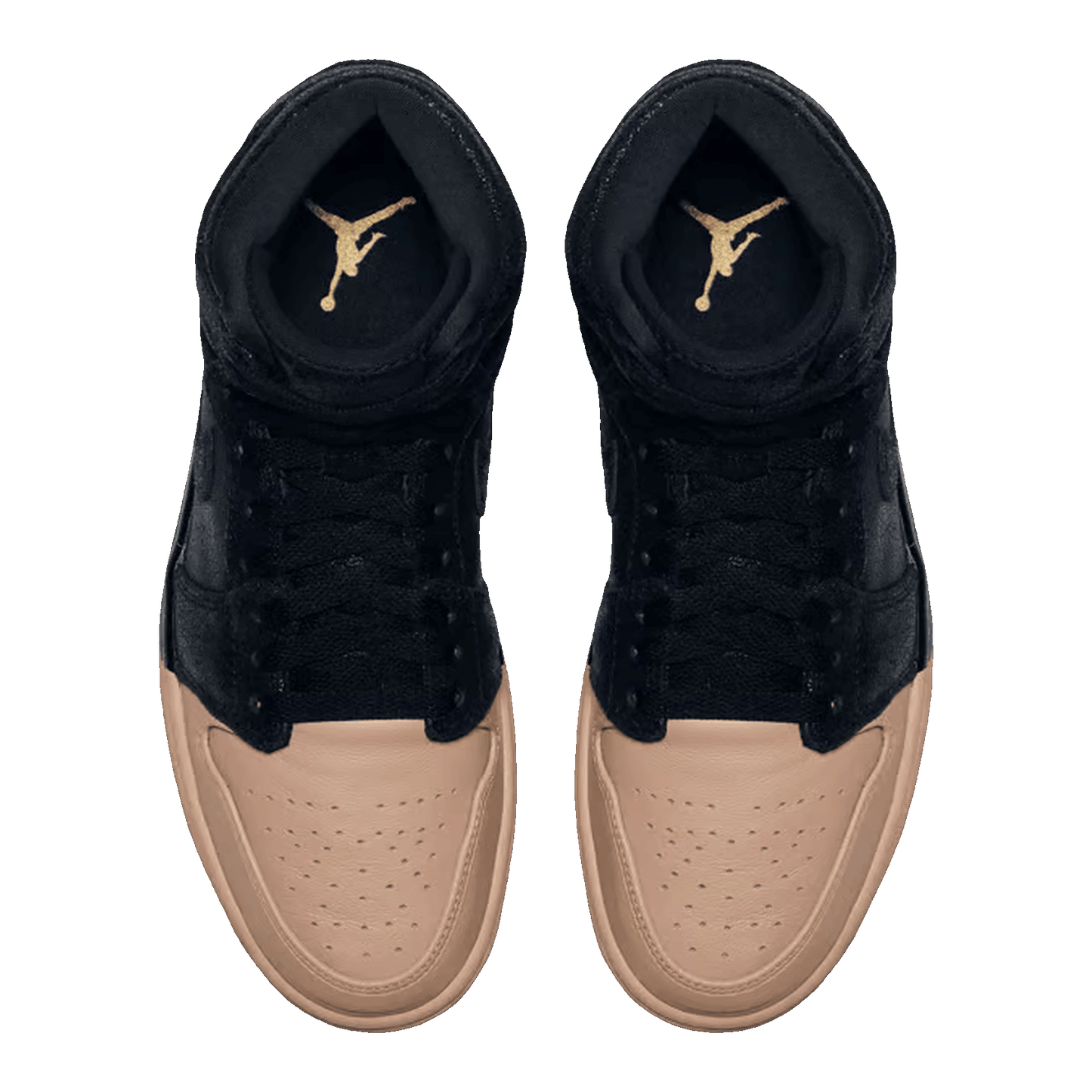Nike Air Jordan 1 Retro High Dip-Toe Black (W) Oben