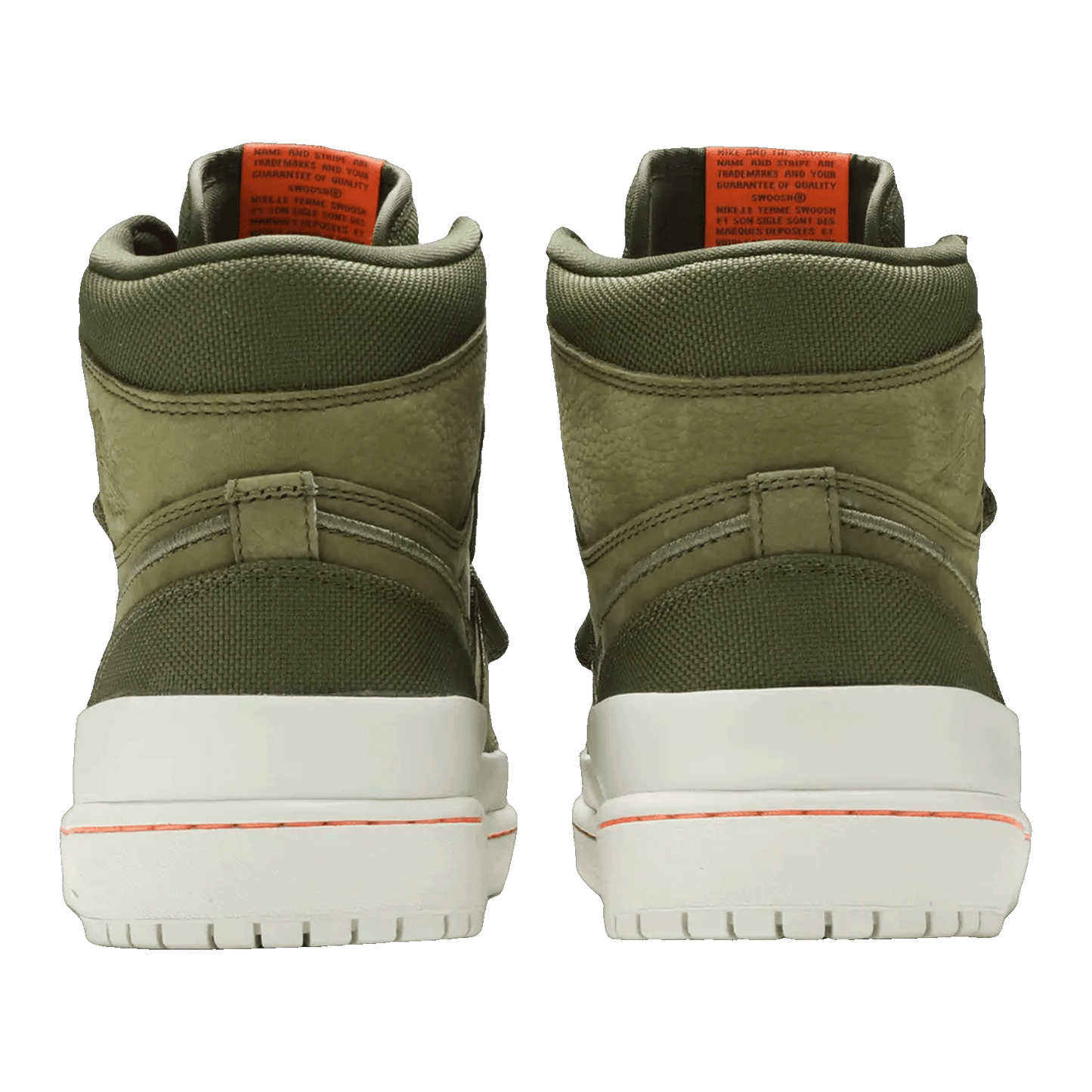 Nike Air Jordan 1 Retro High Double Strap Olive Canvas Back