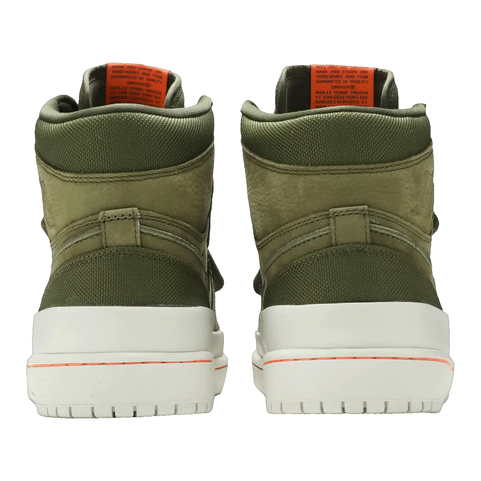 Nike Air Jordan 1 Retro High Double Strap Olive Canvas Back