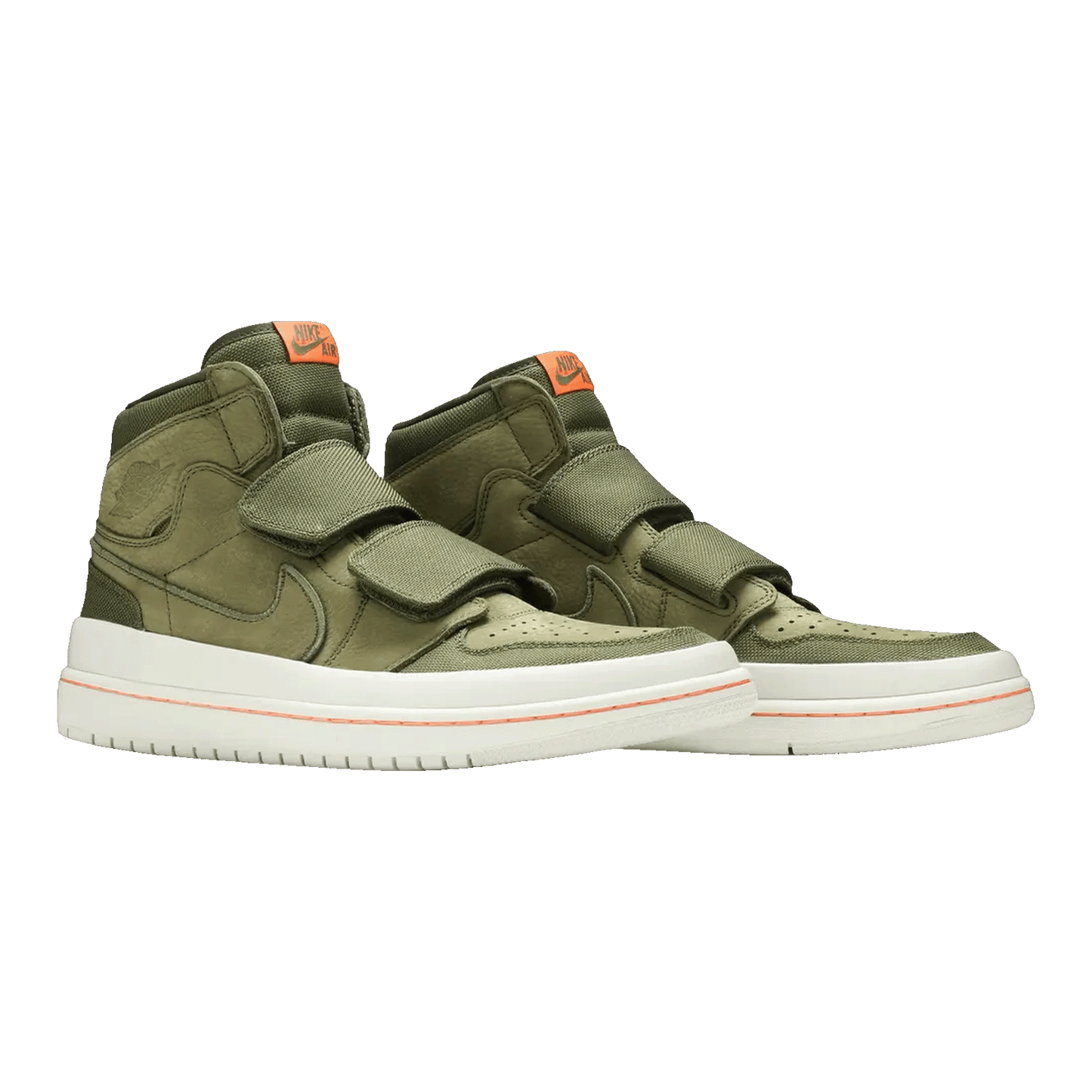 Nike Air Jordan 1 Retro High Double Strap Olive Canvas Side