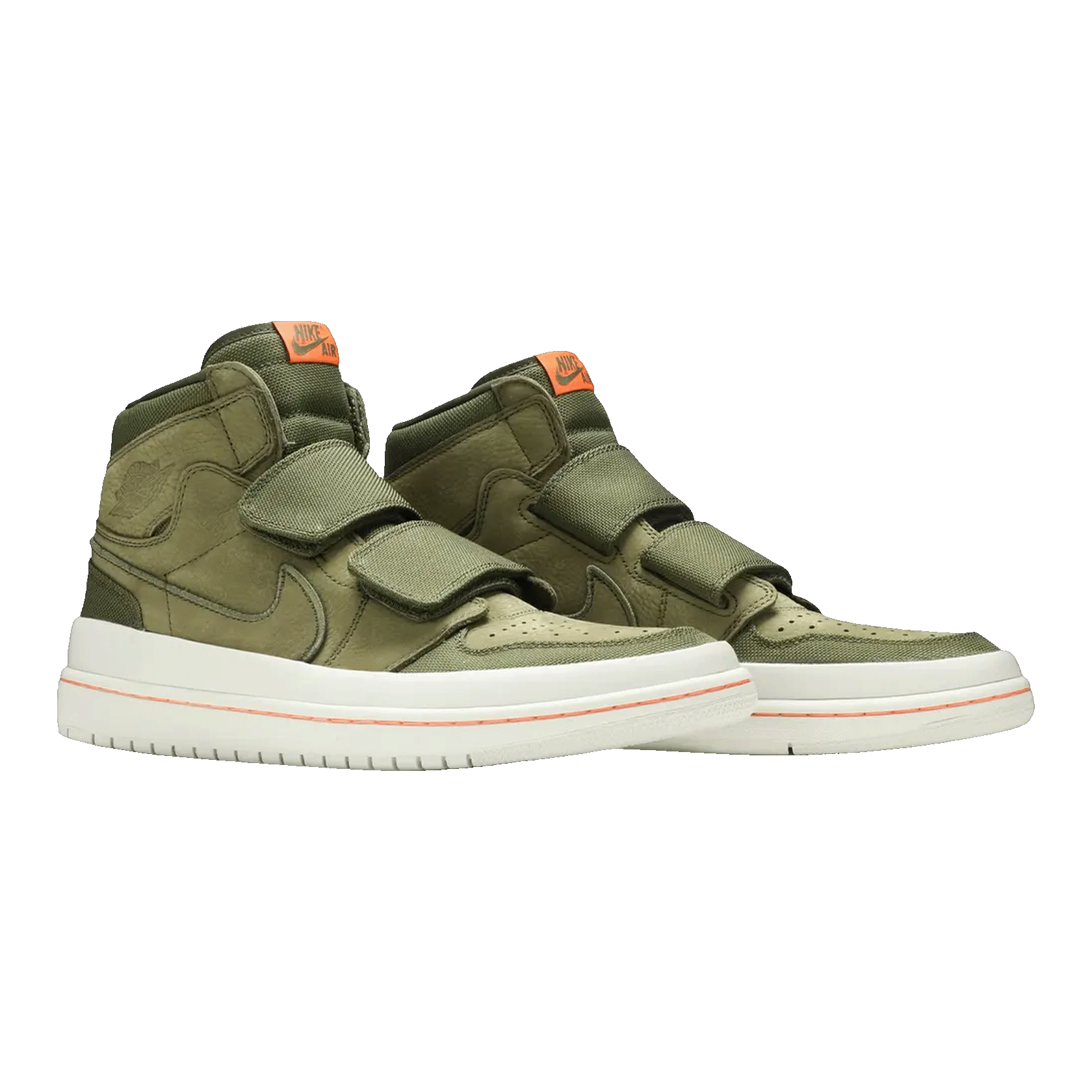 Nike Air Jordan 1 Retro High Double Strap Olive Canvas Side