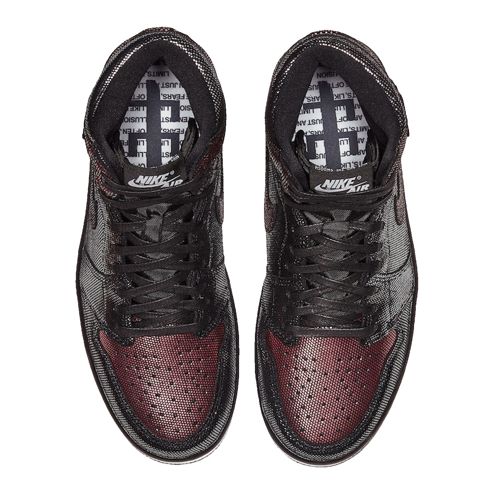 Nike Air Jordan 1 Retro High Fearless Metallic Rose Gold (W) Oben