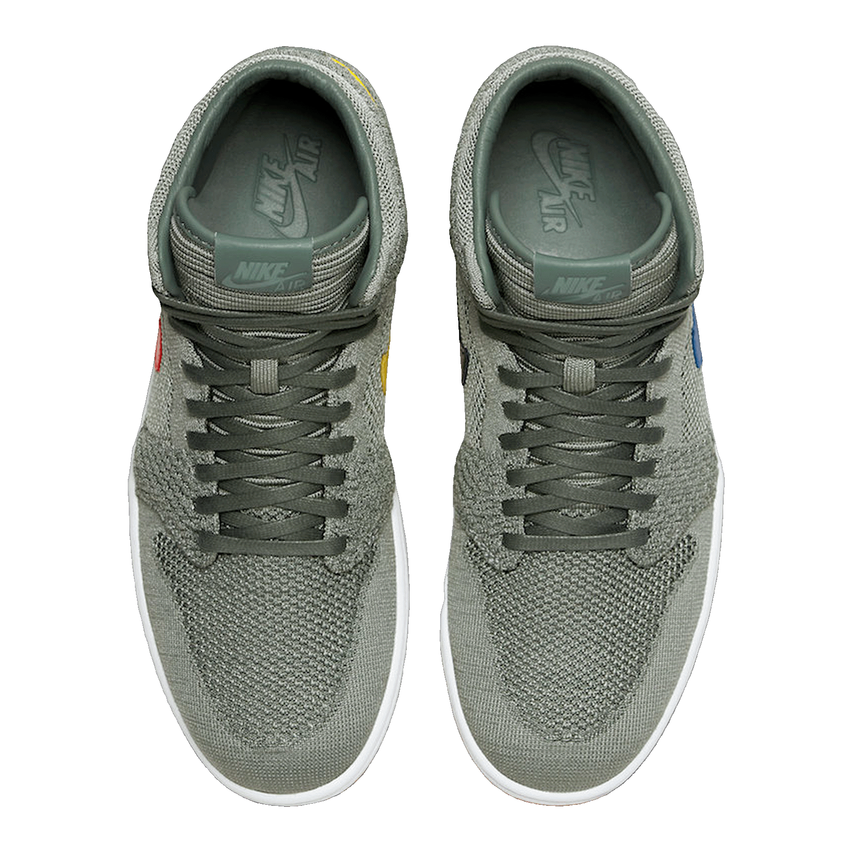 Nike Air Jordan 1 Retro High Flyknit Clay Green Oben
