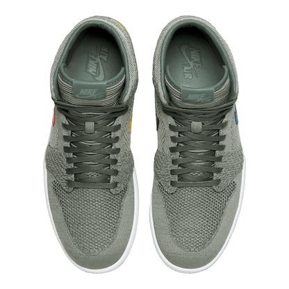 Nike Air Jordan 1 Retro High Flyknit Clay Green Oben
