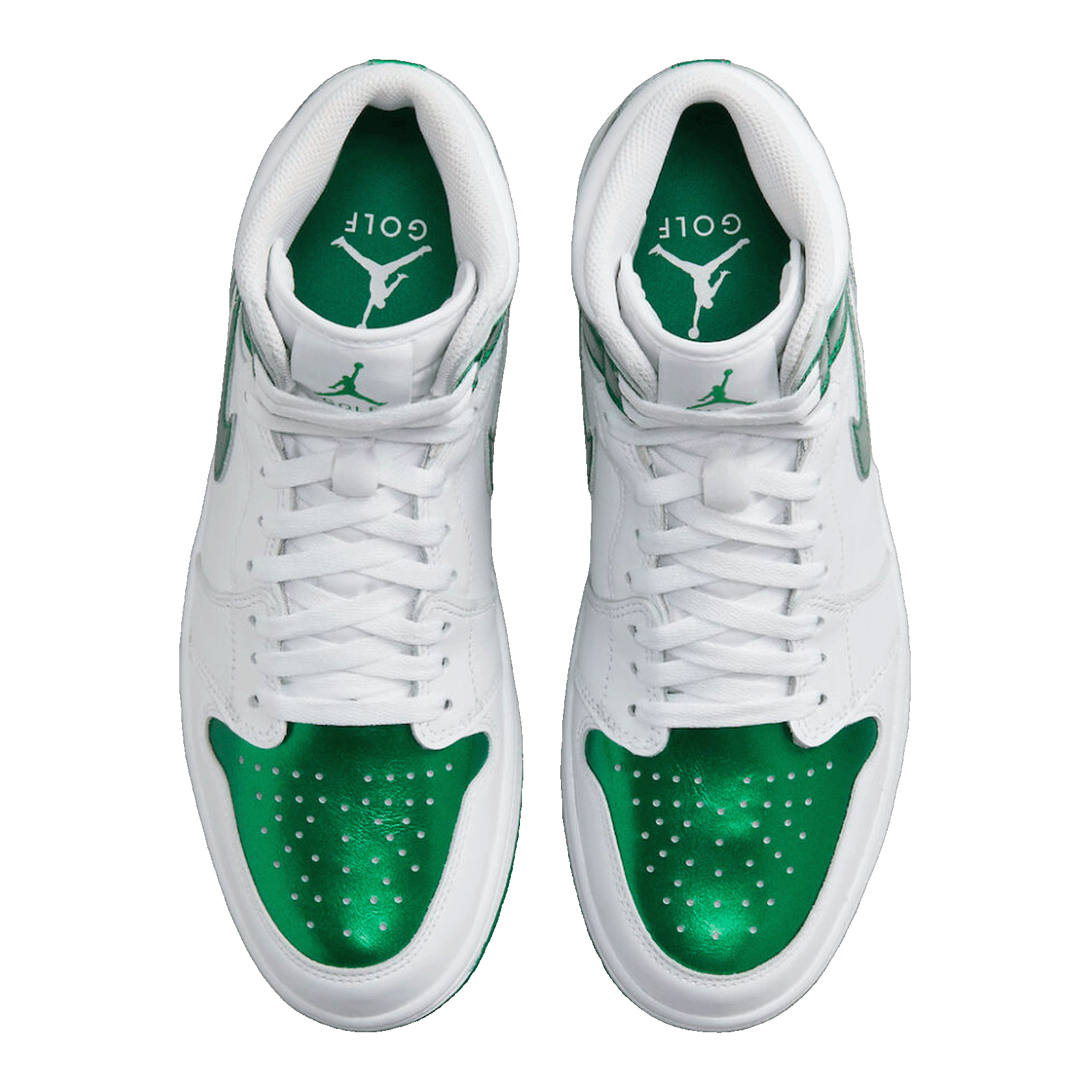 Nike Air Jordan 1 Retro High Golf Metallic Green Oben