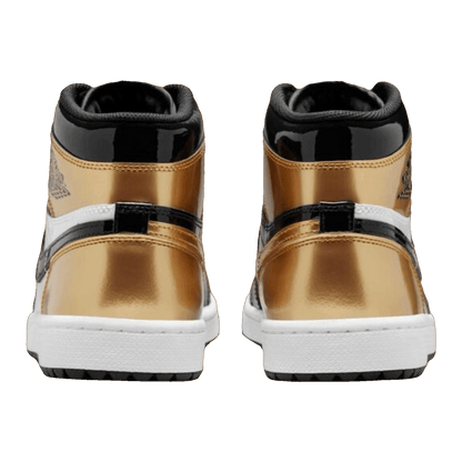 Nike Air Jordan 1 Retro High Golf Patent Gold Toe Back