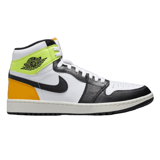 Nike Air Jordan 1 Retro High Golf White University Gold Volt Black