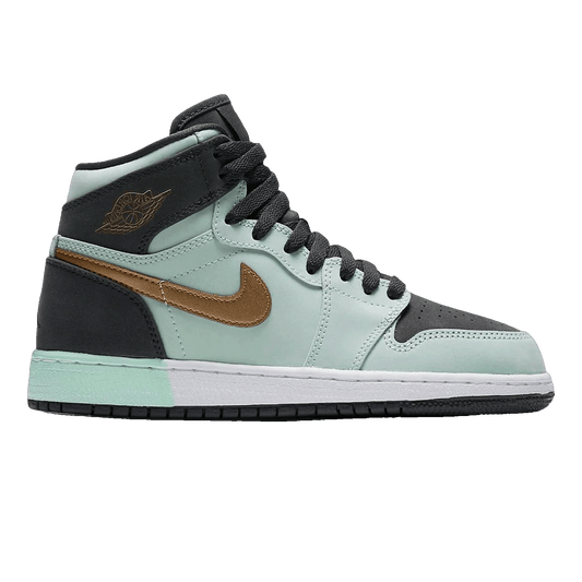 Nike Air Jordan 1 Retro High Mint Foam Anthracite Metallic Gold (GS)