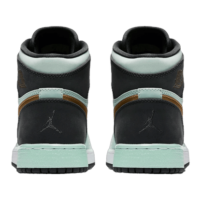 Nike Air Jordan 1 Retro High Mint Foam Anthracite Metallic Gold (GS) Back
