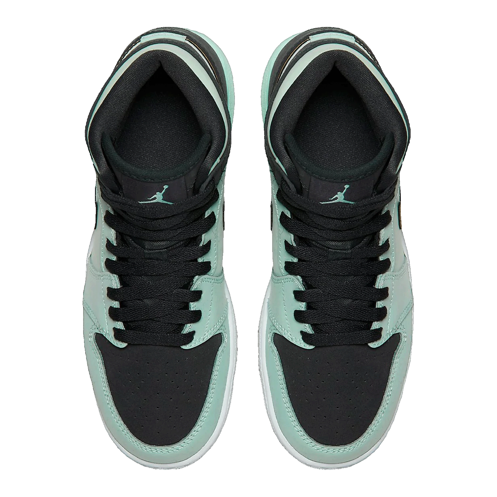 Nike Air Jordan 1 Retro High Mint Foam Anthracite Metallic Gold (GS) Oben