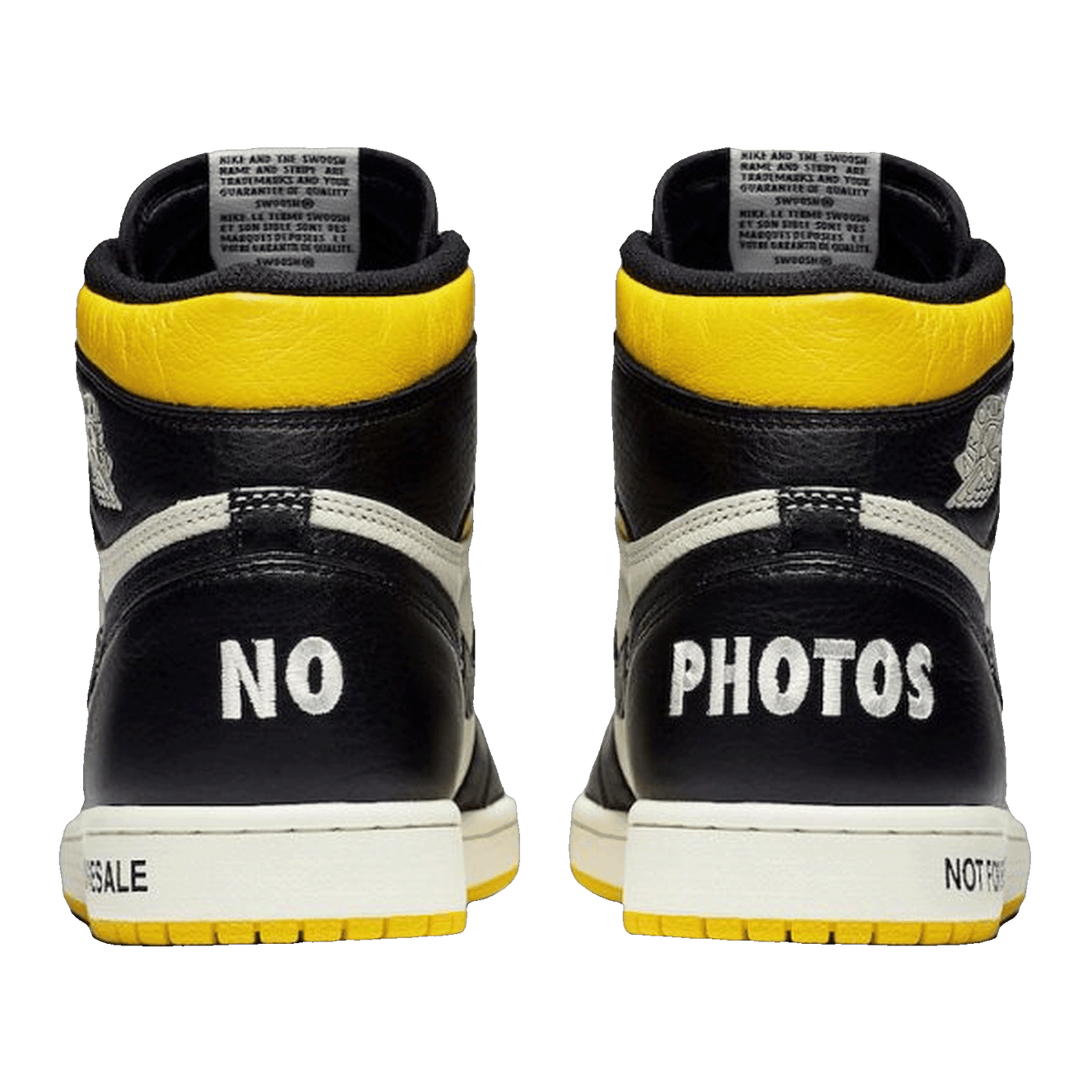 Nike Air Jordan 1 Retro High Not for Resale Varsity Maize Back