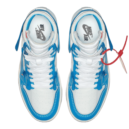 Nike Air Jordan 1 Retro High Off-White University Blue Oben