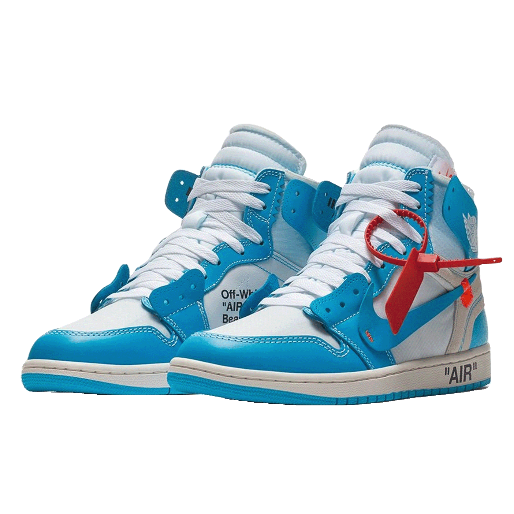 Nike Air Jordan 1 Retro High Off White University Blue Forty Four Sneaker