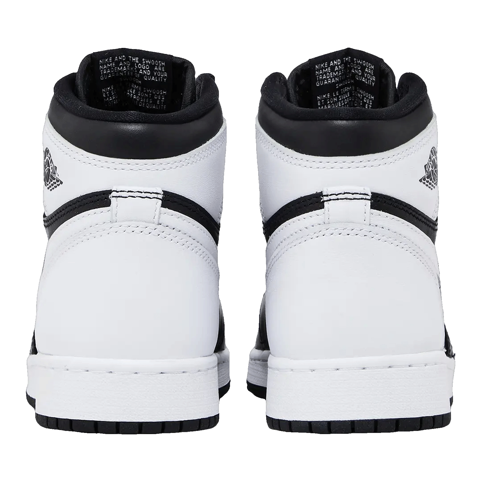 Nike Air Jordan 1 Retro High OG Black White (GS) Back