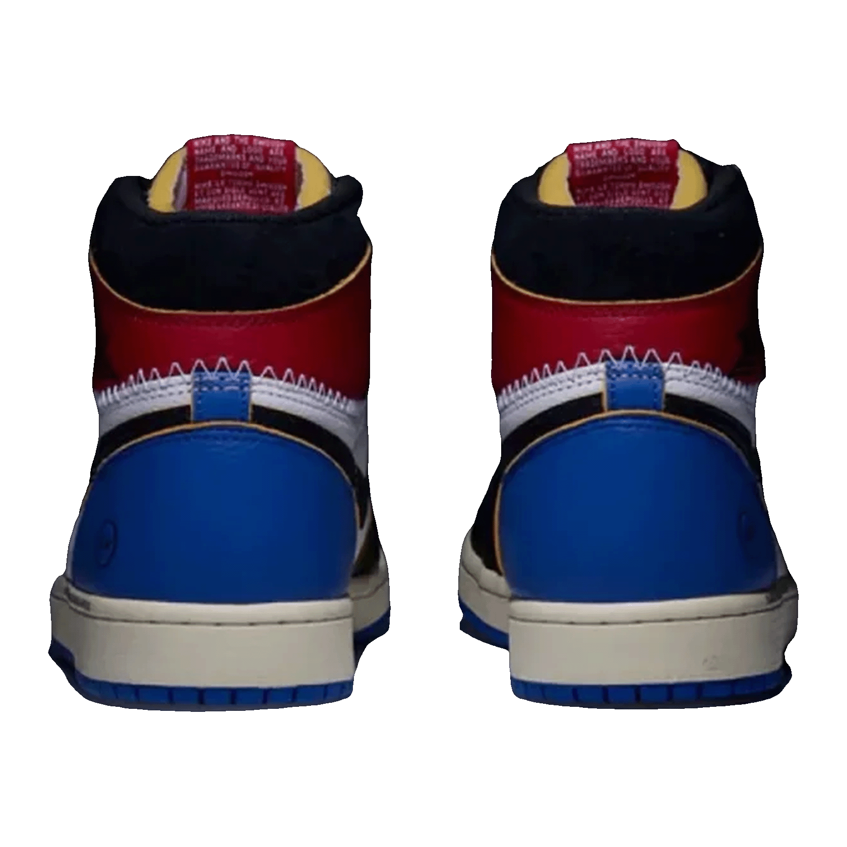 Nike Air Jordan 1 Retro High OG SP Fragment x Union LA Varsity Red Sport Royal Back IO7847-002