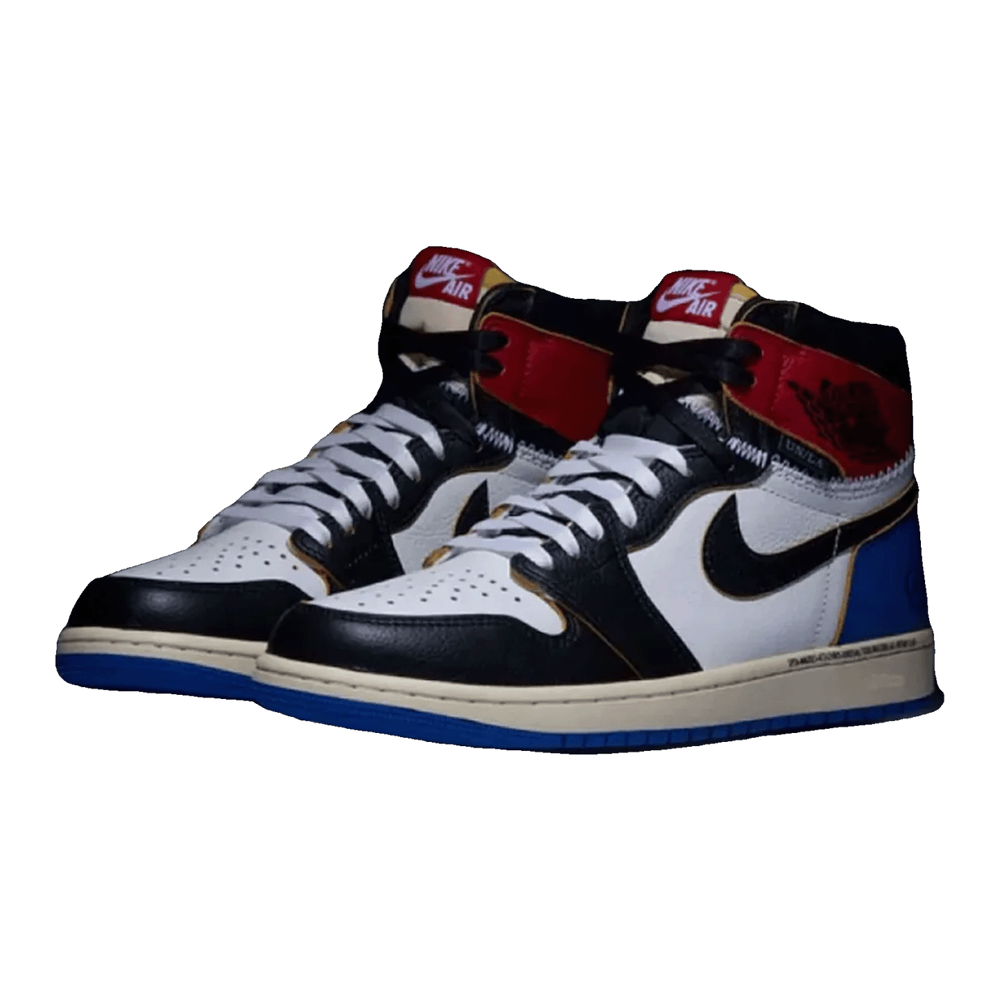 Nike Air Jordan 1 Retro High OG SP Fragment x Union LA Varsity Red Sport Royal Side IO7847-002
