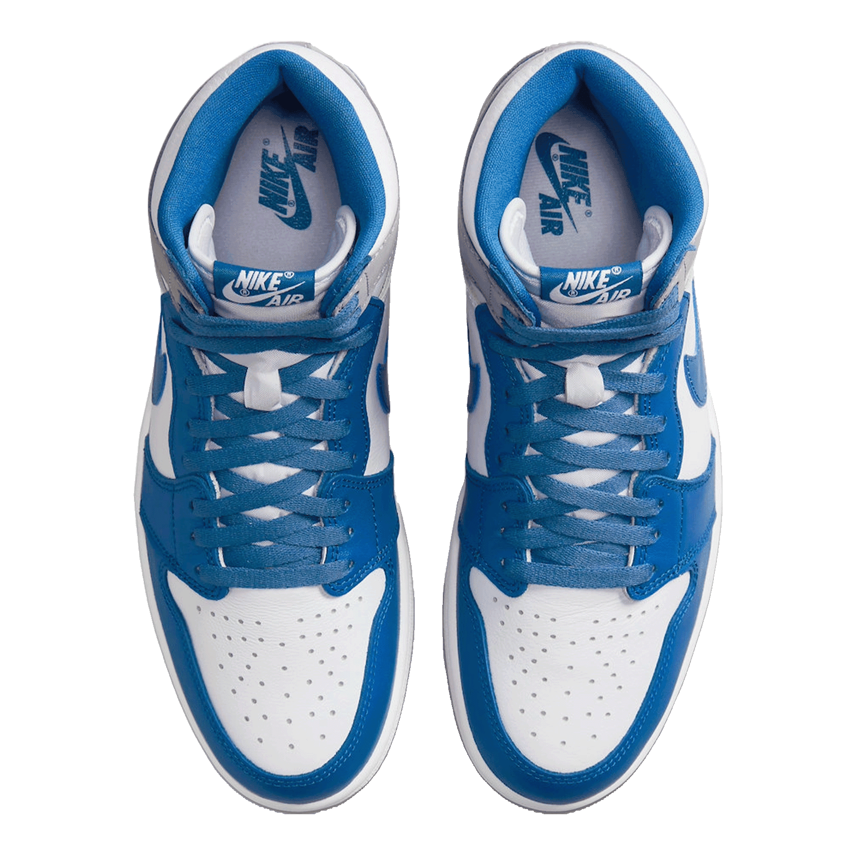 Nike Air Jordan 1 Retro High OG True Blue (GS) Oben