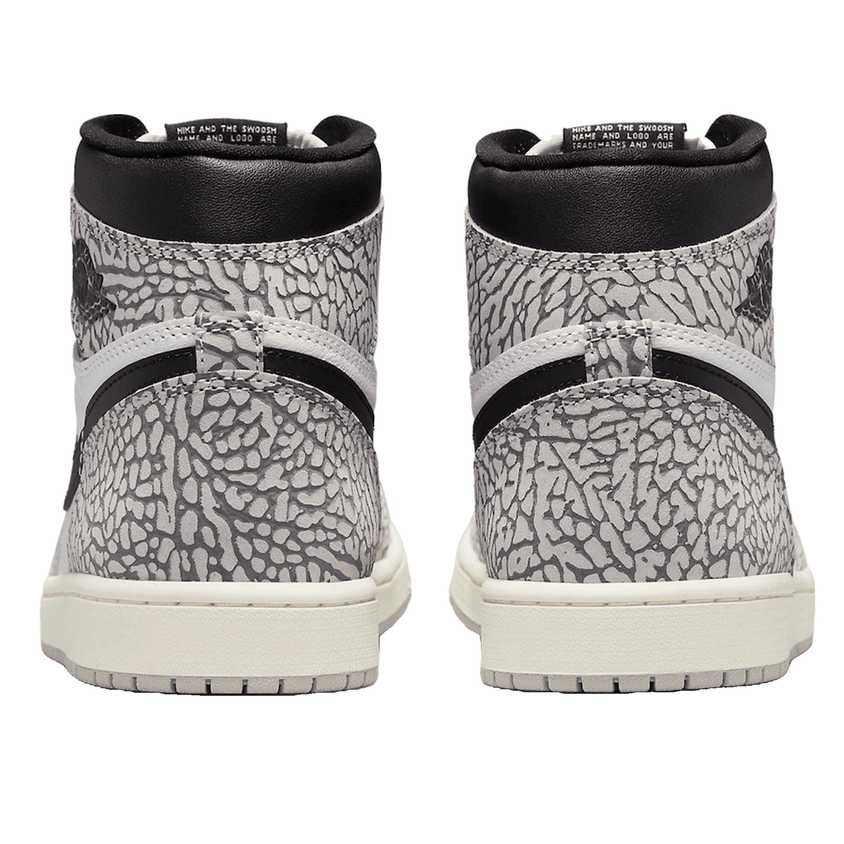 Nike Air Jordan 1 Retro High OG White Cement Back