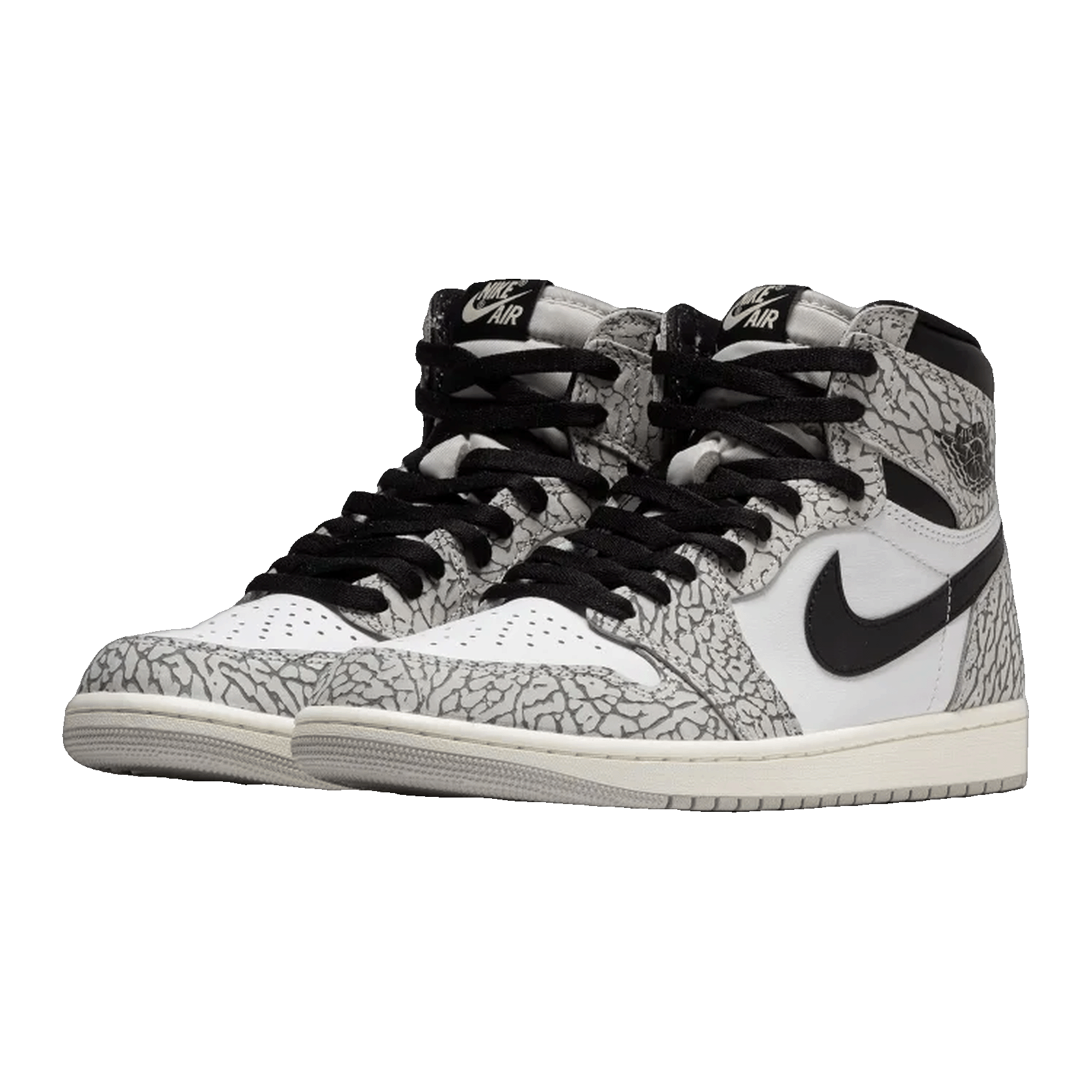 Nike Air Jordan 1 Retro High OG White Cement (GS) Side