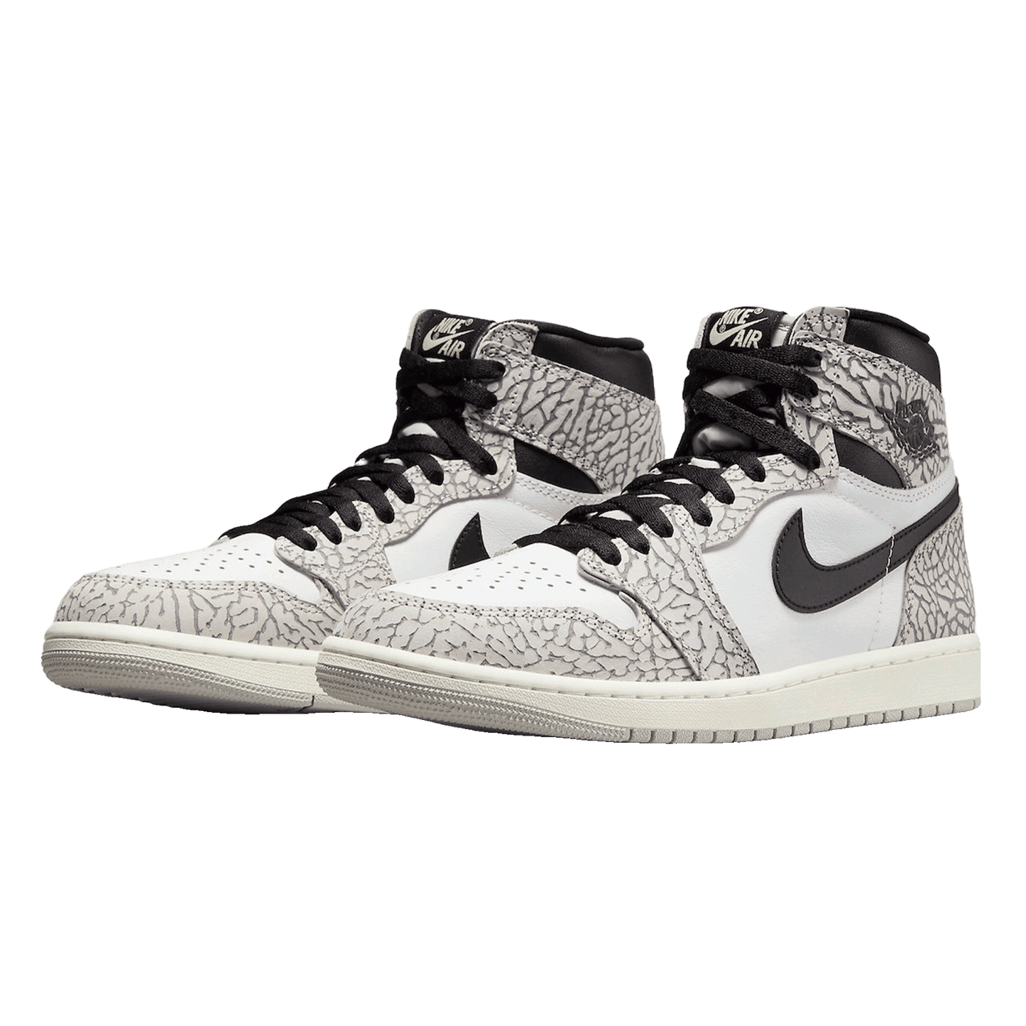 Nike Air Jordan 1 Retro High OG White Cement Side