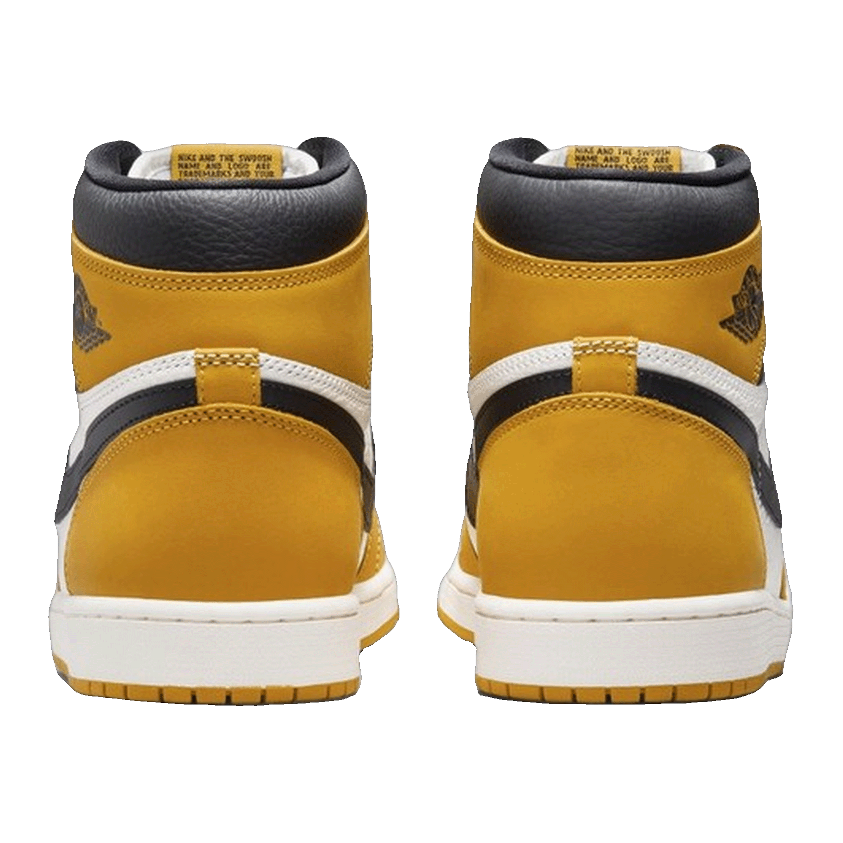 Nike Air Jordan 1 Retro High OG Yellow Ochre (GS) Back