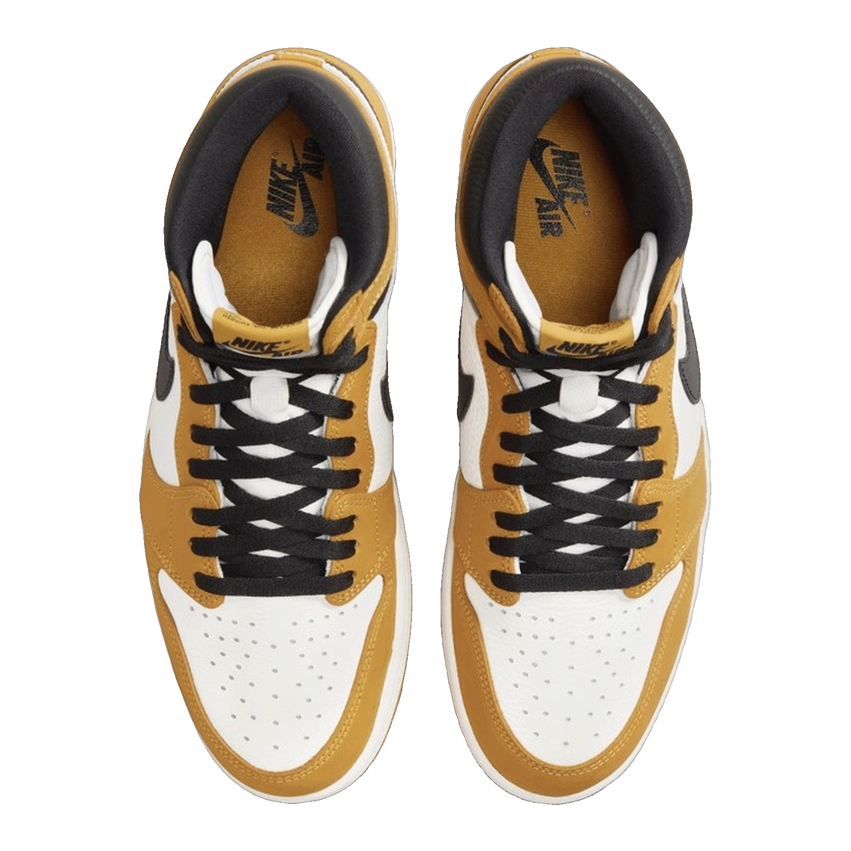 Nike Air Jordan 1 Retro High OG Yellow Ochre (GS) Oben