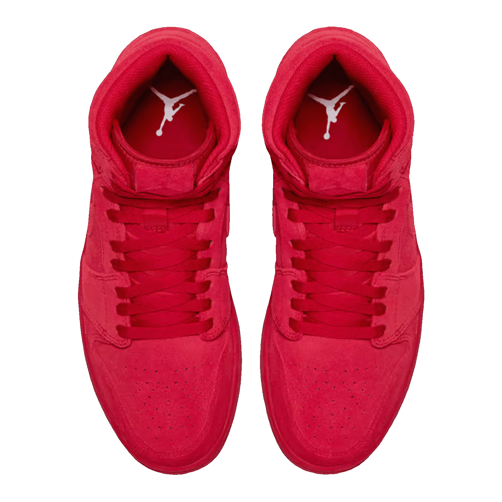 Nike Air Jordan 1 Retro High Red Suede Oben