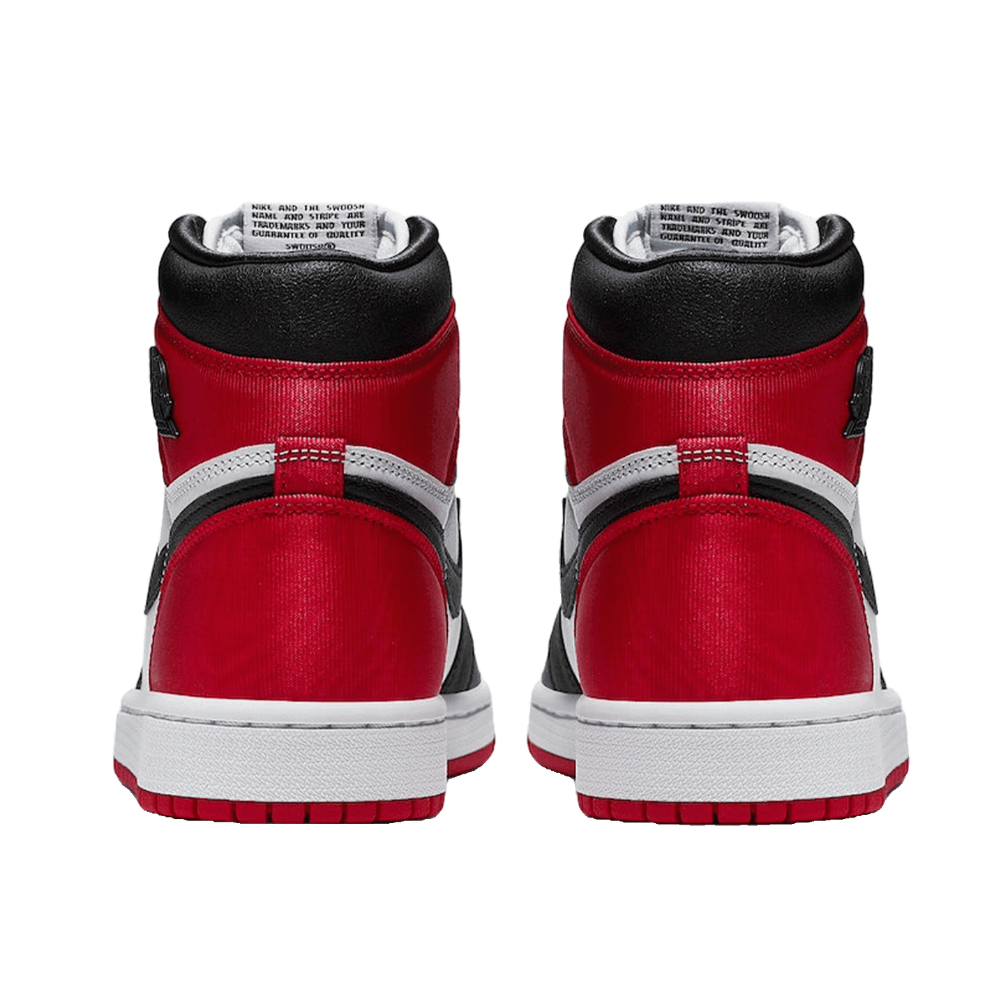 Nike Air Jordan 1 Retro High Satin Black Toe (W) Back