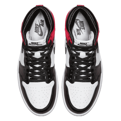 Nike Air Jordan 1 Retro High Satin Black Toe (W) Oben
