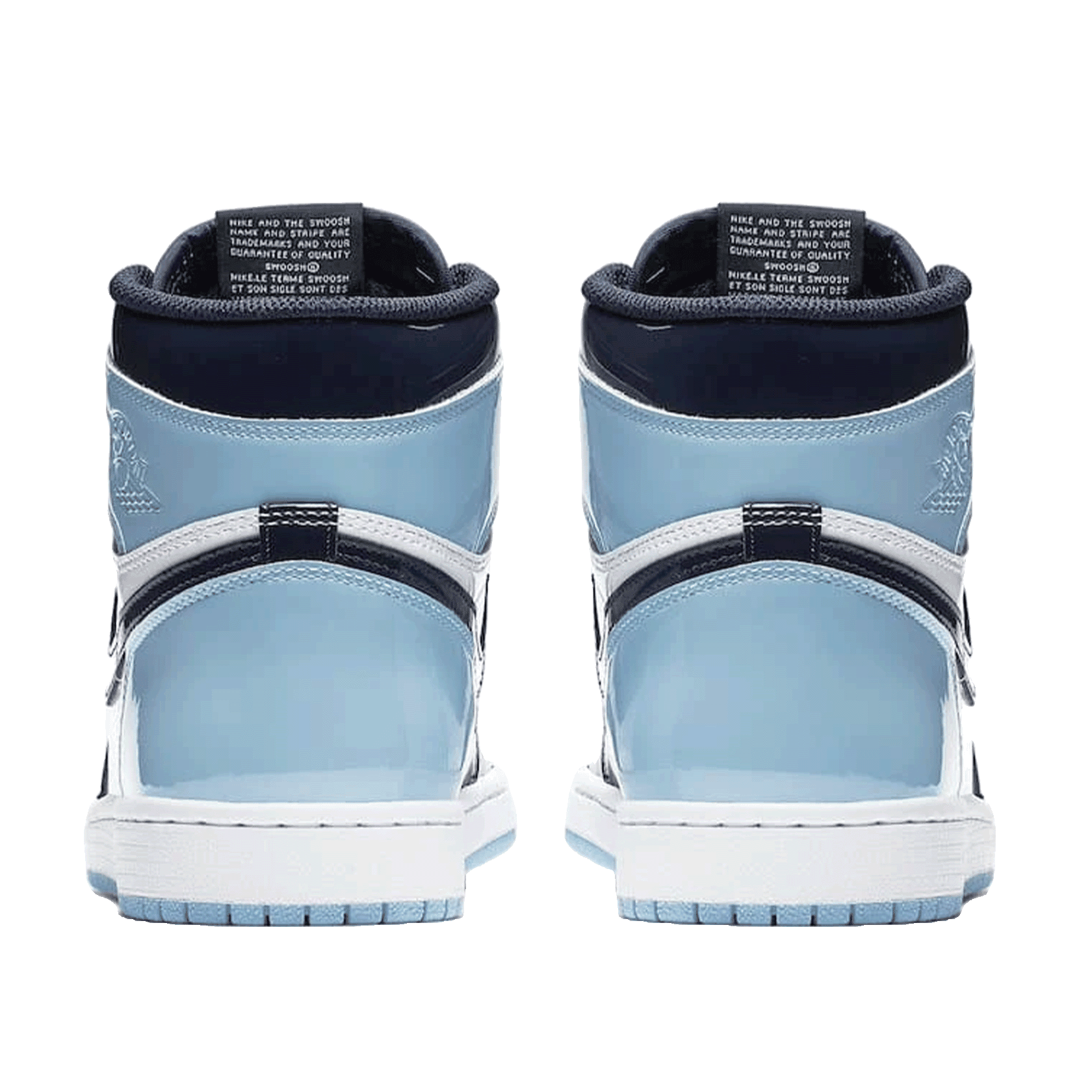 Nike Air Jordan 1 Retro High UNC Patent (W) Back