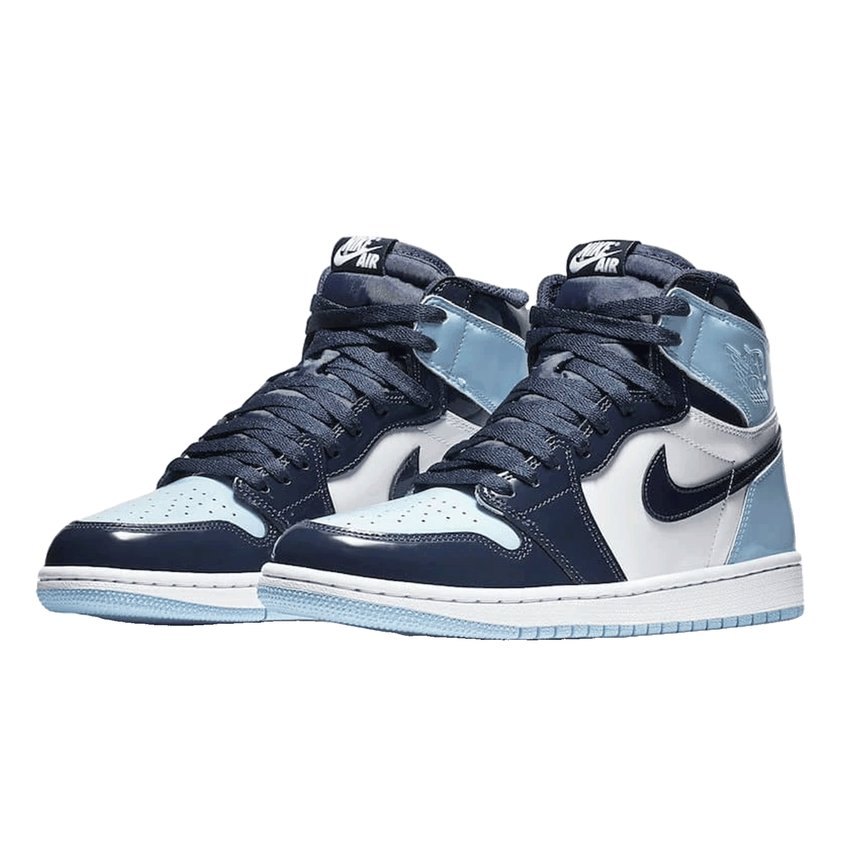 Nike Air Jordan 1 Retro High UNC Patent (W) Side