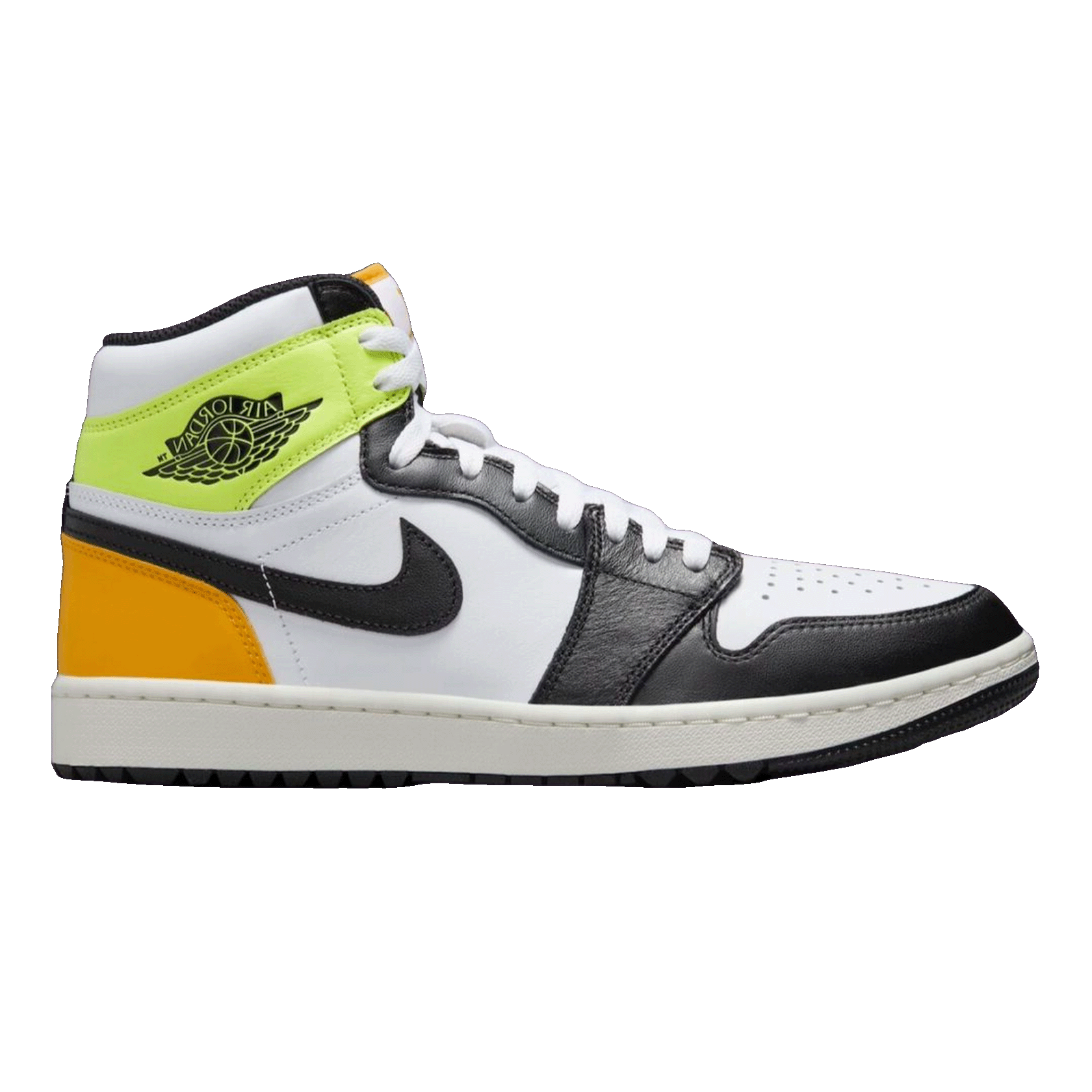 Nike Air Jordan 1 Retro High White Black Volt University Gold