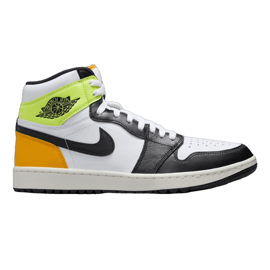 Nike Air Jordan 1 Retro High White Black Volt University Gold (GS)