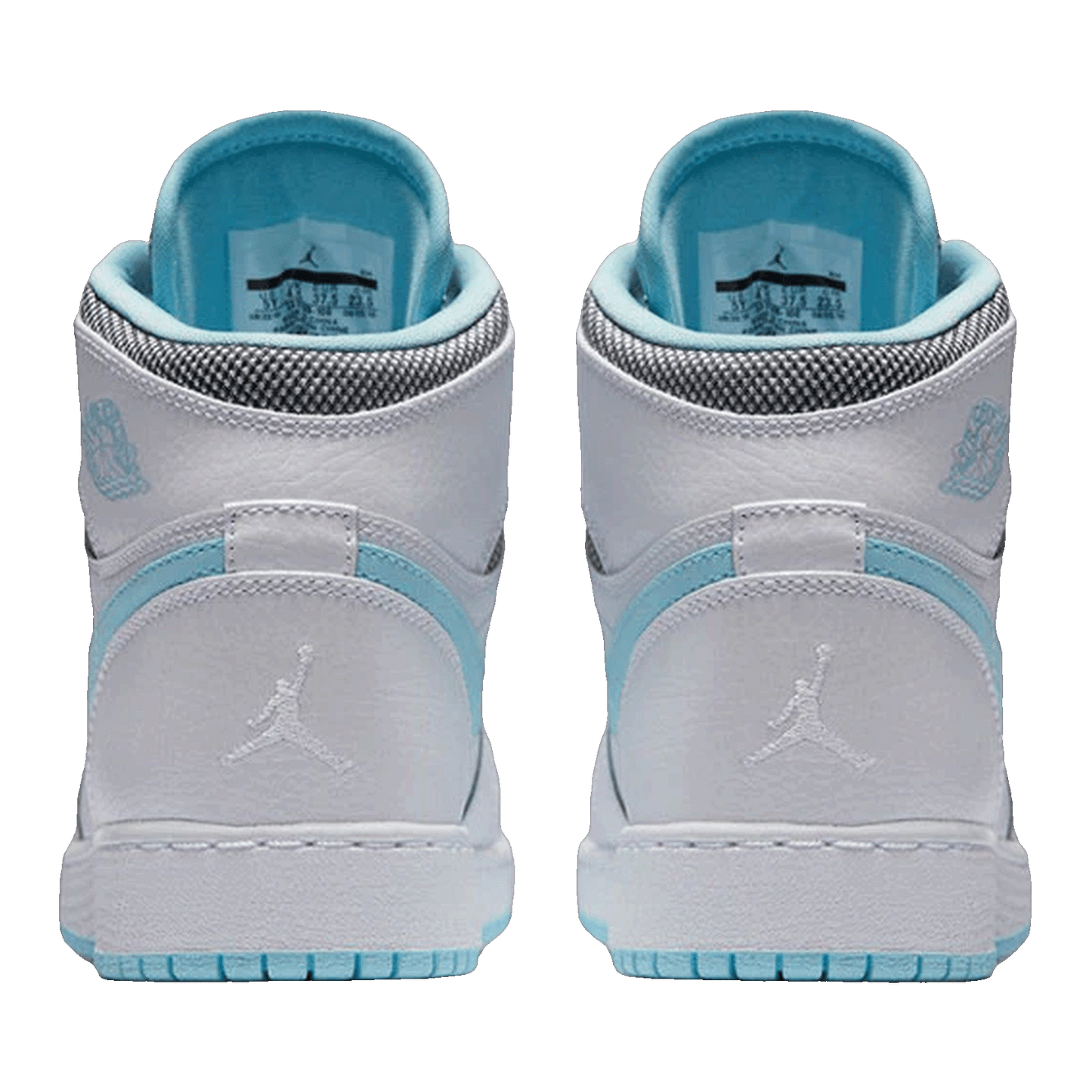 Nike Air Jordan 1 Retro High White Still Blue (GS) Back