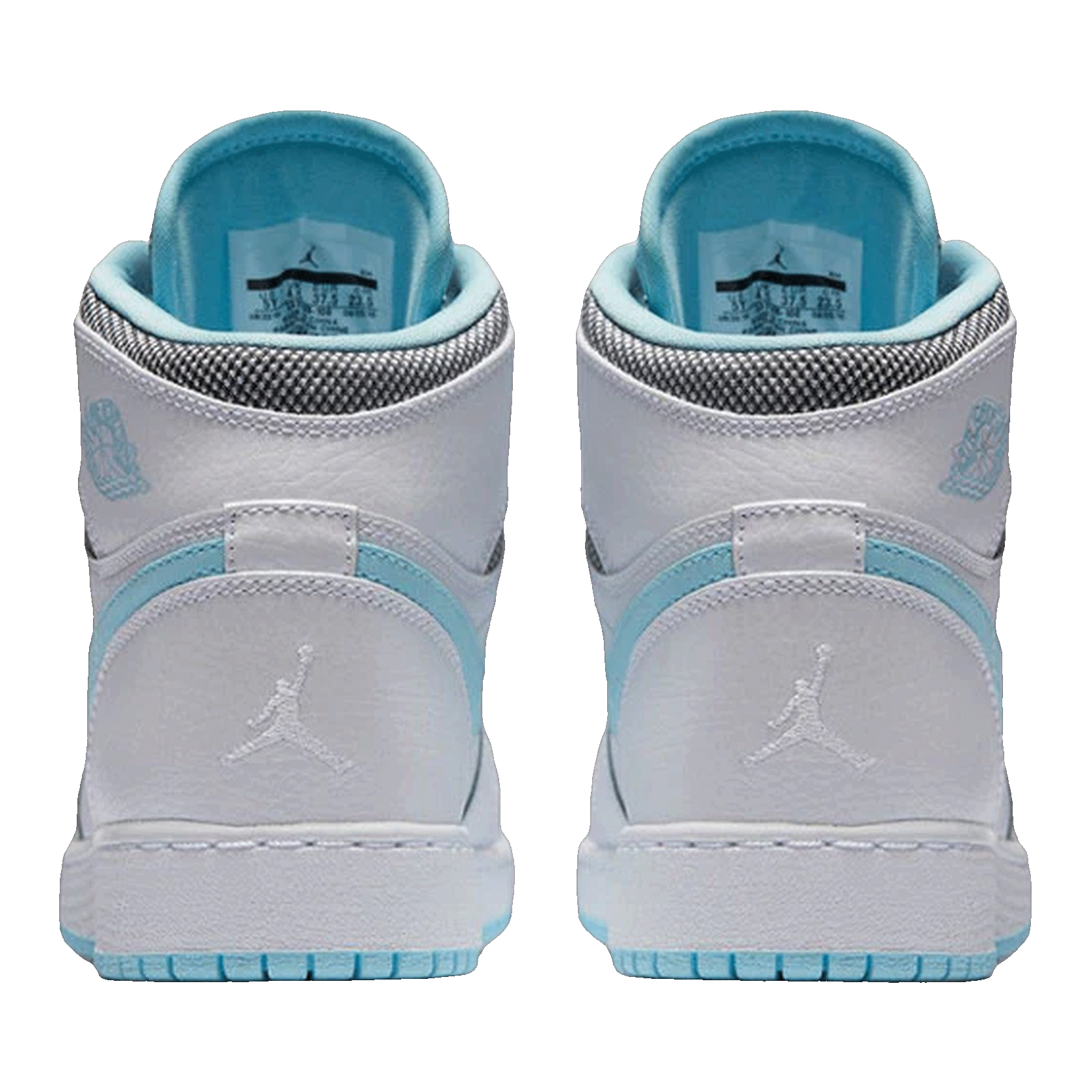 Nike Air Jordan 1 Retro High White Still Blue (GS) Back
