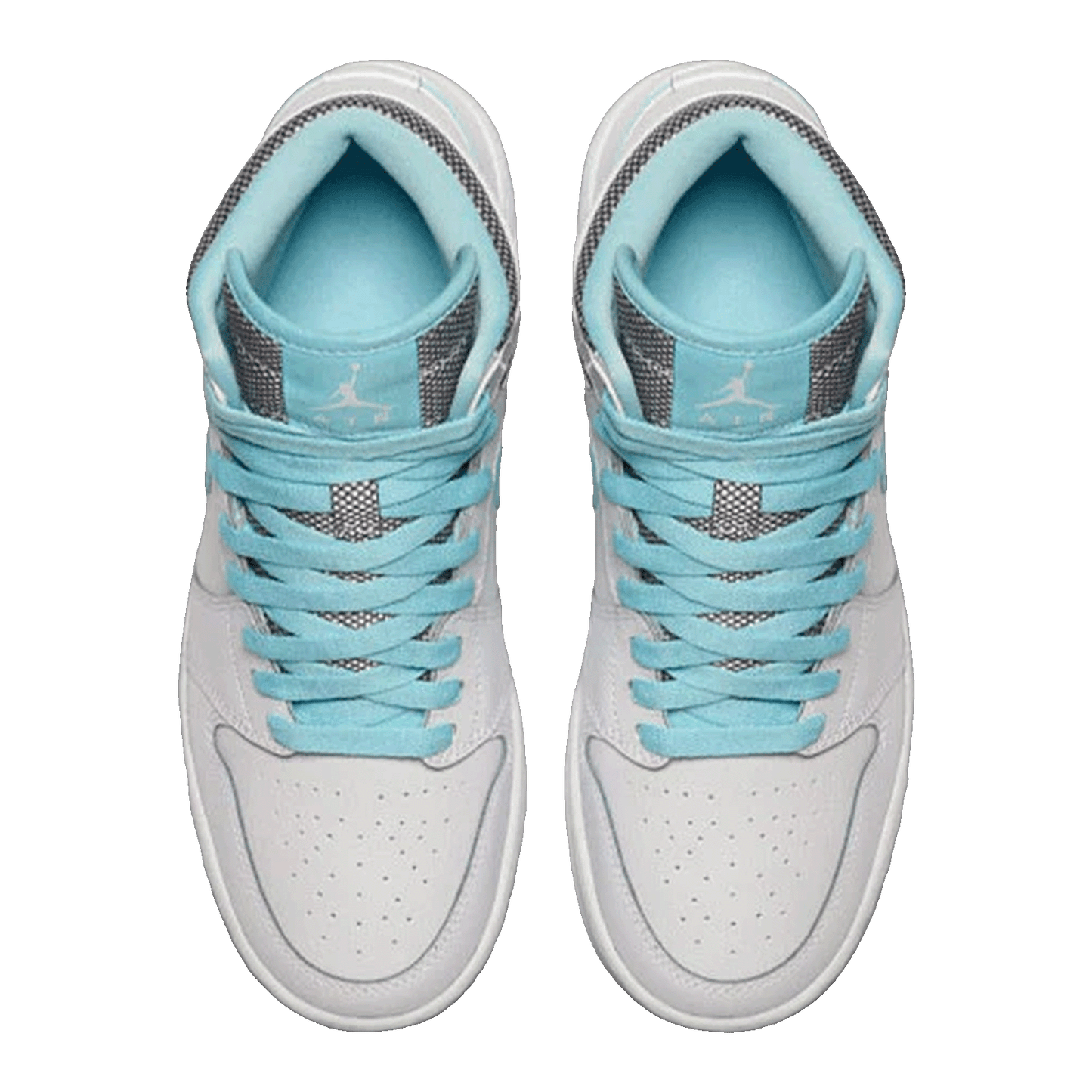 Nike Air Jordan 1 Retro High White Still Blue (GS) Oben