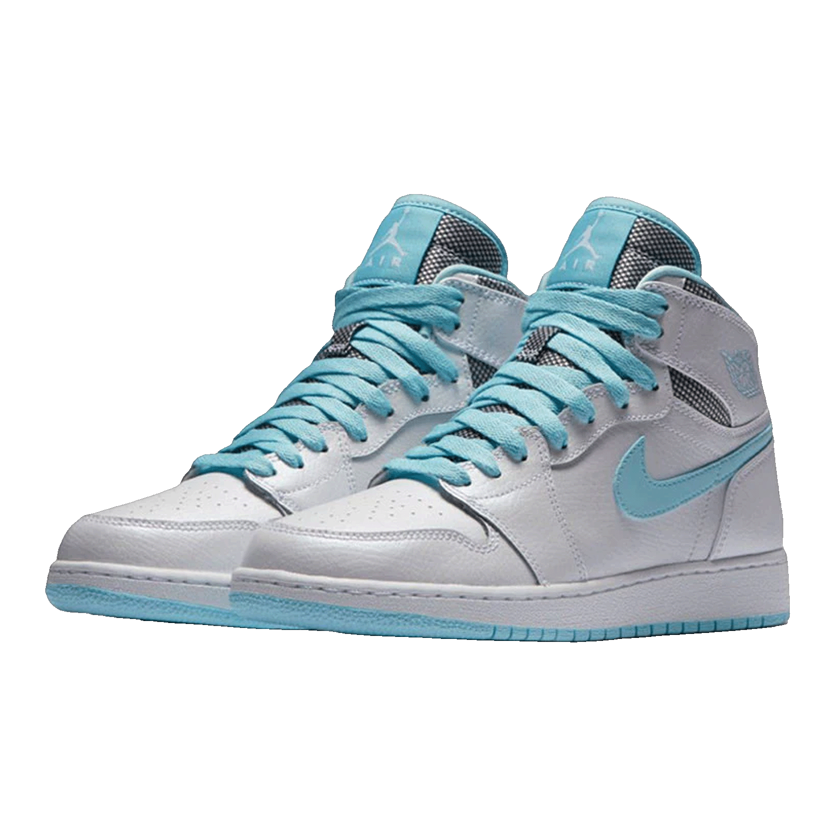 Nike Air Jordan 1 Retro High White Still Blue (GS) Side