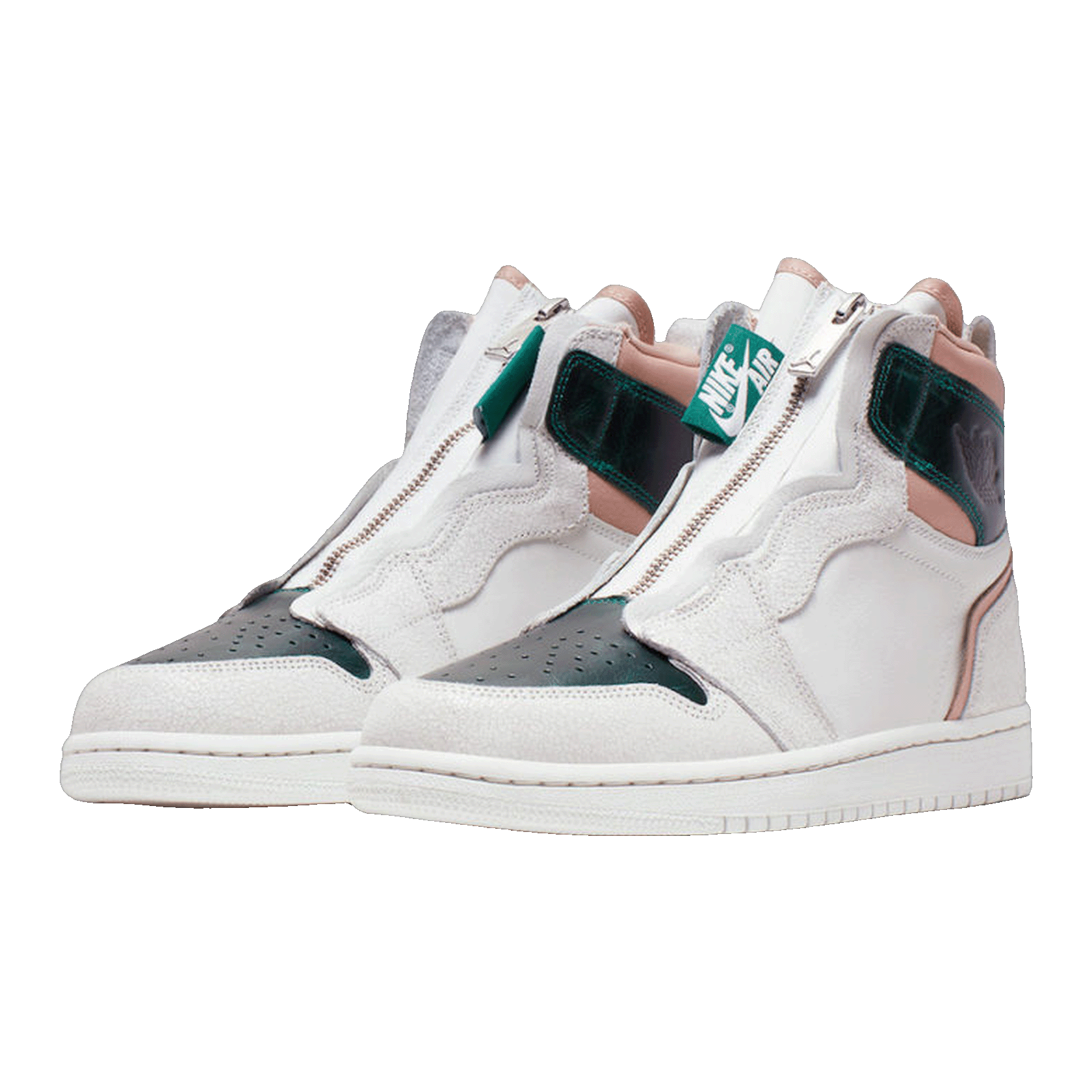 Nike Air Jordan 1 Retro High Zip Mystic Green (W) Side