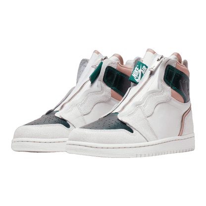 Nike Air Jordan 1 Retro High Zip Mystic Green (W) Side