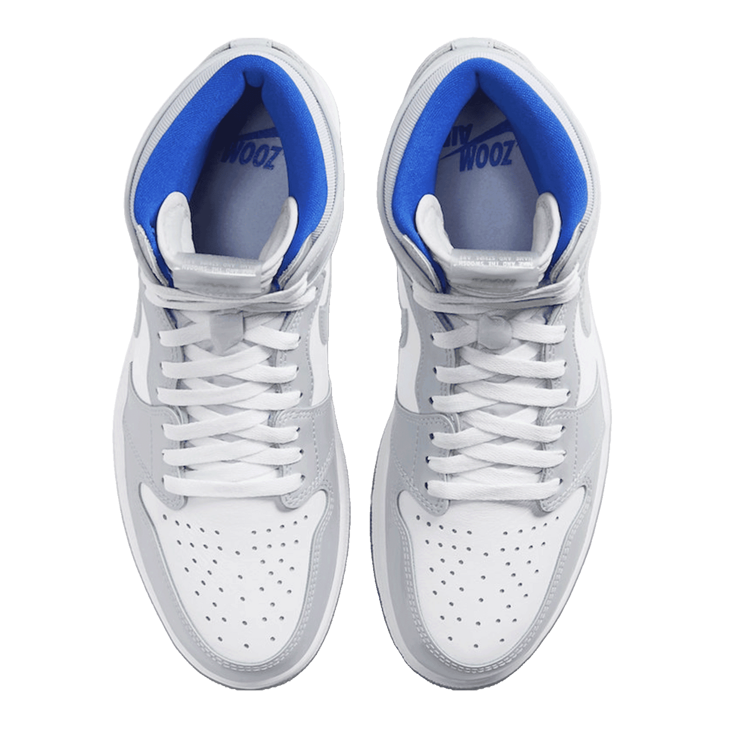 Nike Air Jordan 1 Retro High Zoom White Racer Blue Oben
