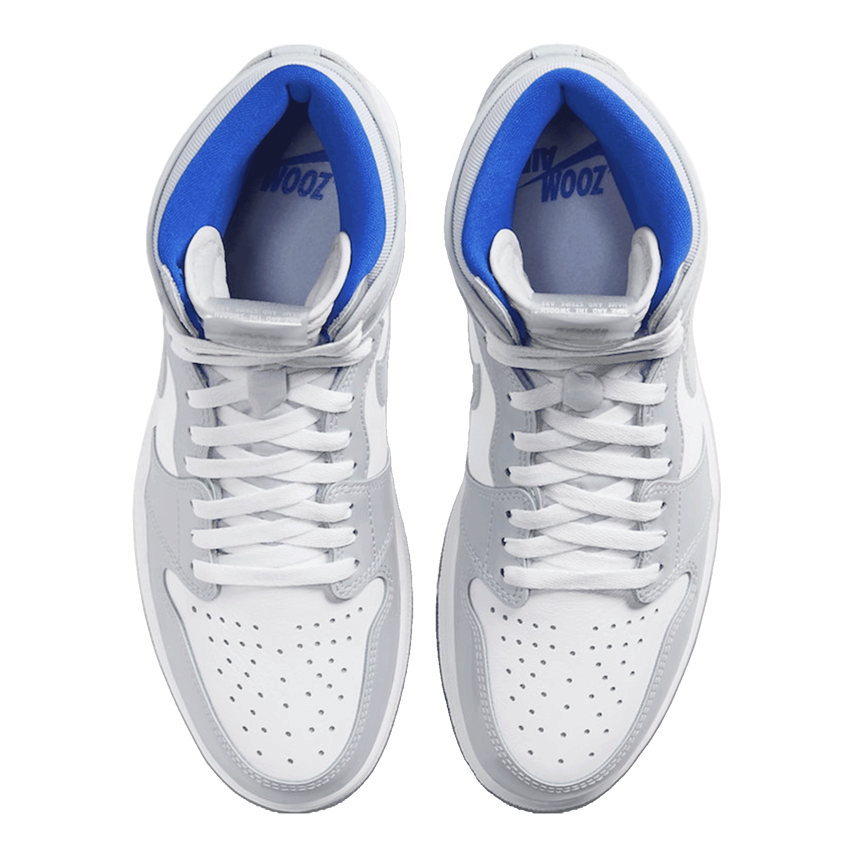 Nike Air Jordan 1 Retro High Zoom White Racer Blue Oben