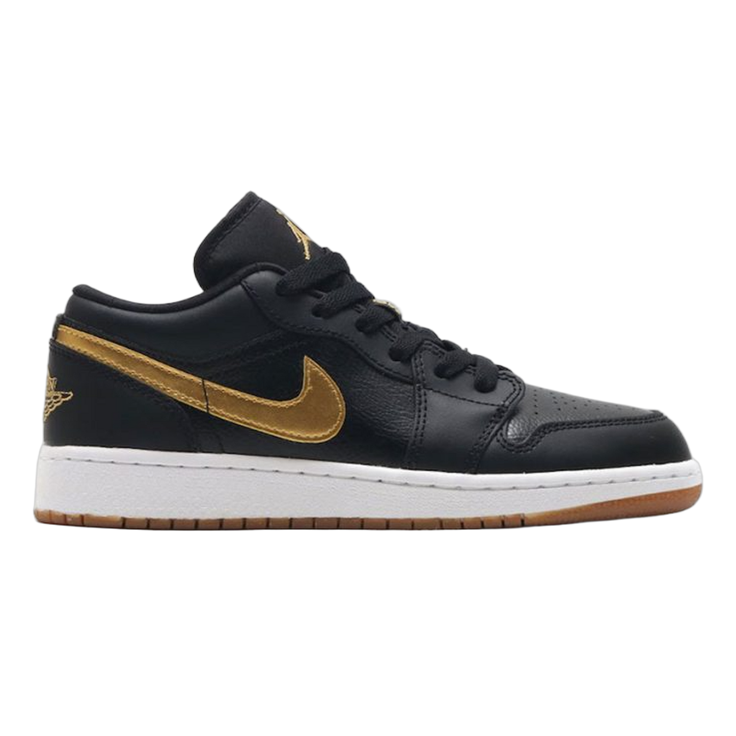 Nike Air Jordan 1 Retro Low Black Gold Patent (GS) 554723-032