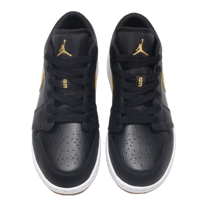 Nike Air Jordan 1 Retro Low Black Gold Patent (GS) Oben 554723-032