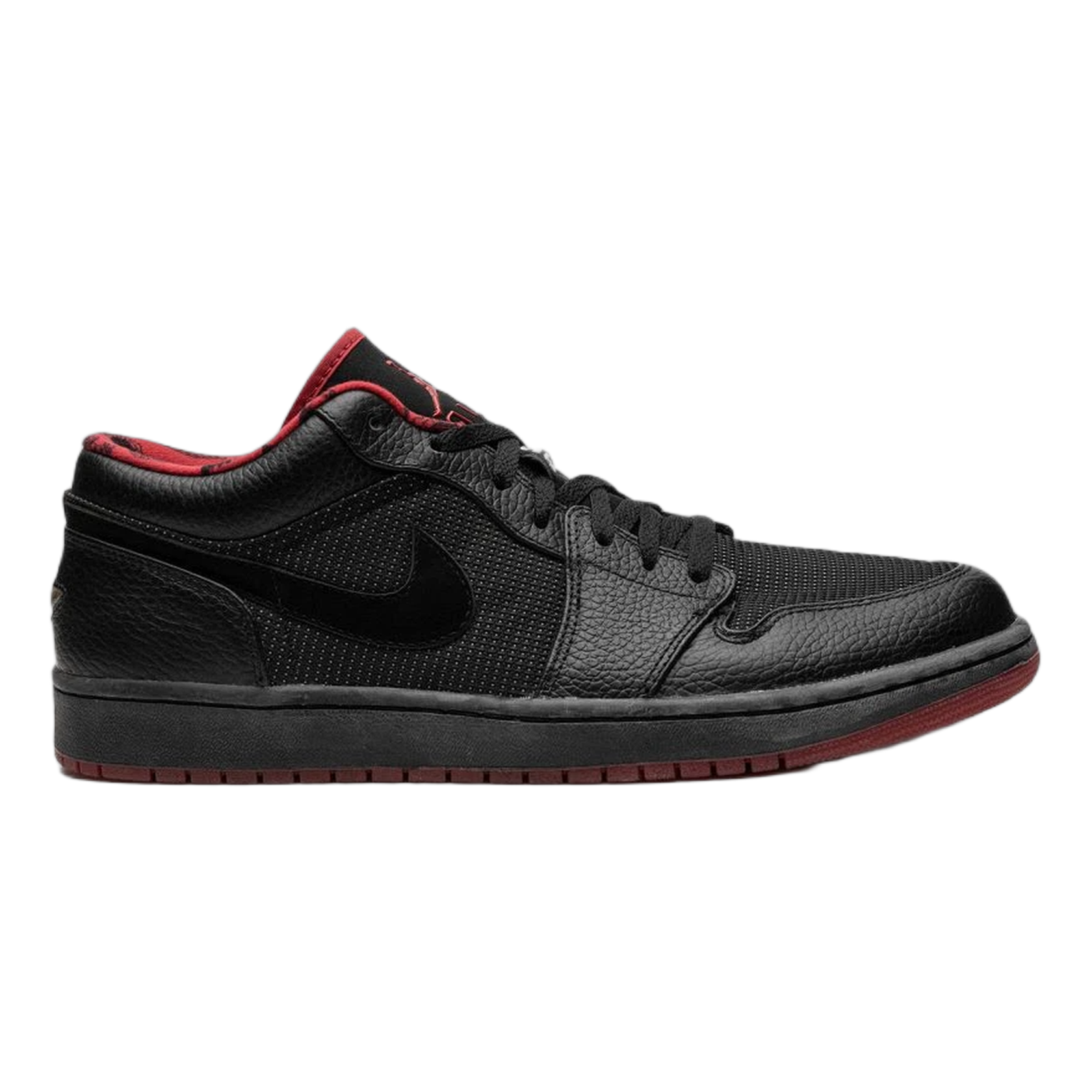 Nike Air Jordan 1 Retro Low Black Metallic Silver Varsity Red 309192-001