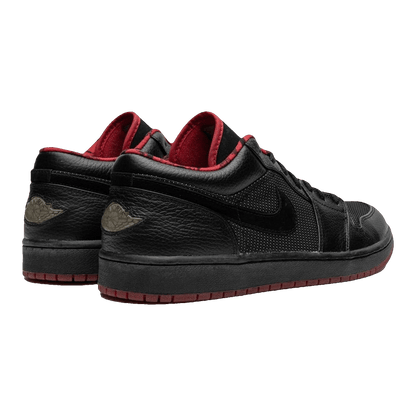 Nike Air Jordan 1 Retro Low Black Metallic Silver Varsity Red Back