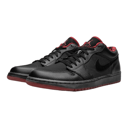 Nike Air Jordan 1 Retro Low Black Metallic Silver Varsity Red Side 309192-001