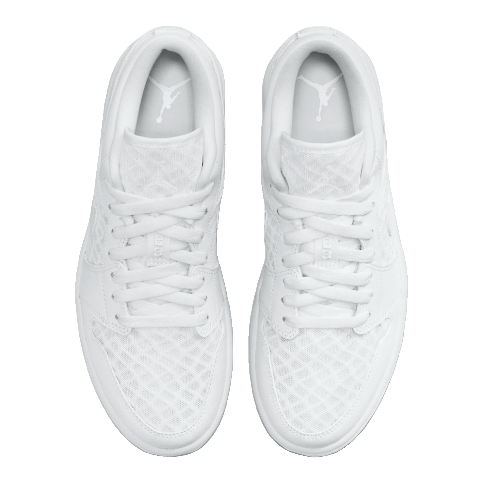 Nike Air Jordan 1 Retro Low Breathe Triple White (W) Oben
